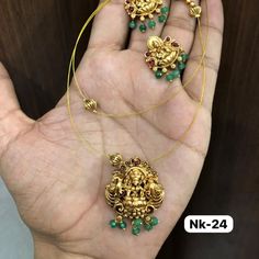 Lakshmi thin set with earrings Price - 440/- + freeship