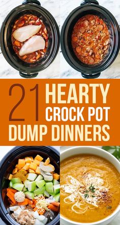 the 21 hearty crock pot dump dinners