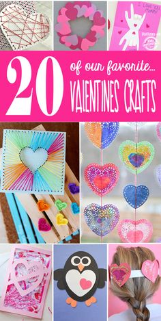 valentine's day crafts for kids that are fun and easy to make with paper hearts