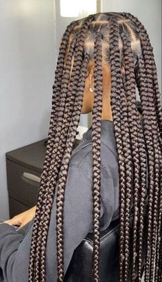 Big Box Braids Hairstyles, African Hair Braiding Styles, Long Box Braids, Box Braids Hairstyles For Black Women, Braids Hairstyles Pictures, Cute Box Braids Hairstyles, Cool Braid Hairstyles, Cool Braids, Girls Hairstyles Braids