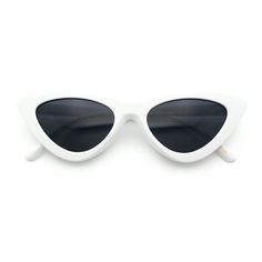 These gothic style classic cat eye sunglasses are bold, hard, iconic, and edgy, yet truly timeless. They will settle nicely with any bold gothic look. The classical cat eye silhouettes are made with 100% UV400 polycarbonate lenses, a premium plastic frame, and metal hinges. The lenses are scratch-resistant and provide 100% UV protection, while the frame is durable and comfortable to wear. The metal hinges ensure that the sunglasses will last for years to come. These sunglasses are perfect for an 50s Glasses, Classic Cat Eye, Sunglasses White, Gothic Looks, White Sunglasses, Plastic Sunglasses, Retro Fits, Metal Hinges, Gothic Style