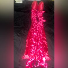 Never Worn!! Hot Pink Thigh High Boots! Stunner Pink Thigh High Boots, Dolls Kill Shoes, Thigh High Boots, Thigh High, Dolls Kill, Thigh Highs, High Boots, Hot Pink, Women Shoes