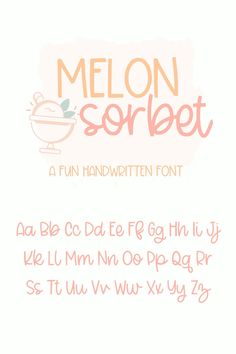 A cute cursive handwritten font perfect for goodnotes, procreate, cricut, and more Melon Sorbet, Font For Cricut, Font Cursive, Cursive Script, In Cursive, Cursive Font, Handwritten Font, Fonts Alphabet, Script Font