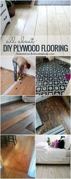 diy plywood flooring is an easy way to make it look like wood