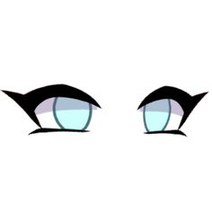 the eyes of an anime character with long eyelashes