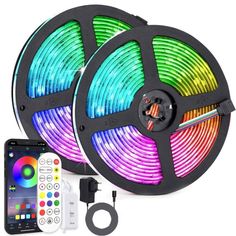 2m rgb led strip light with remote control and appliance for home decoration