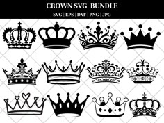 Queen Crown Svg, King Crown Drawing, Tattoo Design Stencil, Tiara Svg, Crown Stencil, King Queen Tattoo, Queen Tattoo Designs, Queen Crown Tattoo, Crown Drawing