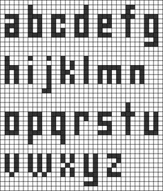 the letters and numbers are made up of squares, which have been drawn in different directions