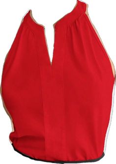 Solid Color Stretch Tank Blouse, Red Stretch Halter Top, Fitted Red Halter Top Sleeveless, Red Stretch V-neck Tank Top, Red Stretch Sleeveless Blouse, Red Stretch Sleeveless Tank Top, Elegant Red Sleeveless Top, Red Stretch Tank Vest, Chic Red Sleeveless Blouse