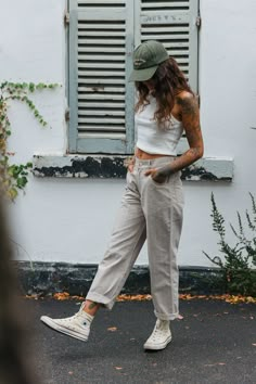 Ziggy - Unisex Striped Textured Pants – OTTWAY Casual Alternative Outfits, Rainy Day Outfit For Summer, Surfergirl Style, Textured Pants, Look Boho Chic, Estilo Hippie, Granola Girl, Mode Inspiration, Spring Summer Outfits