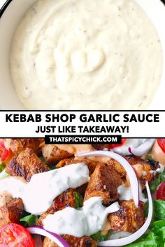 the keba shop garlic sauce is just like takeaway and it's delicious