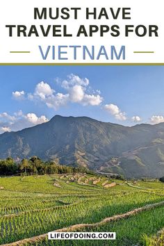 Green rice terraces in the mountains of Sapa, Vietnam near sunset time Vietnam Vacation, Essential Apps, Trip To Vietnam, Apps To Download, Vietnam Trip, Vietnam Holidays, Travel Apps, Visit Vietnam