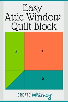 the easy attic window quilt block