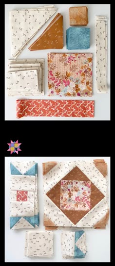 the instructions for how to make a quilt in a square and rectangle pattern, with text overlay