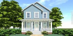 A Frame Cabins, Two Story House, Casas Coloniales, Craftsman Bungalows, Patio Interior, Bungalow House