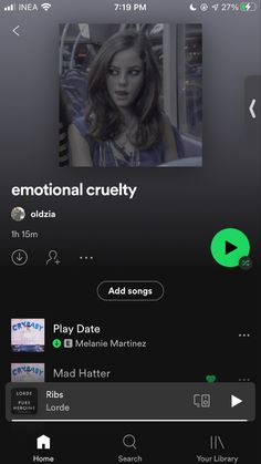 effy stonem playlist depression melanie martinez Melanie Martinez Playlist, Spotify Inspiration, Happy Love Songs, Song Lists, Funny Tiktoks