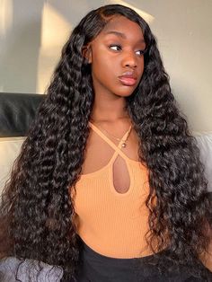 Glueless Wigs, Mom Hairstyles, Beautiful Curls, Lace Closure Wig, Hair Sale, Brazilian Virgin Hair, Hair Quality, Brazilian Human Hair, Deep Wave