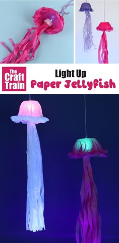 the craft train is making jellyfish lanterns for halloween