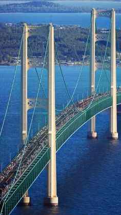 Mackinac Bridge Walk | photo via camera_jesus Fall In Michigan, 7 Natural Wonders, Michigan Girl, Pictured Rocks National Lakeshore, 7 Wonders