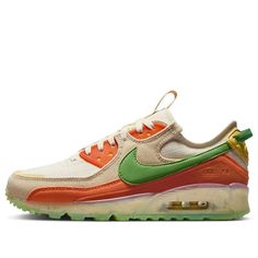 Nike Air Max Terrascape 90 'Tan Orange Green' DV7413-100 Nike Orange Outdoor Sneakers, Nike Orange Sneakers For Outdoor, Nike Air Max 90 Terrascape, Air Max 90 Terrascape, Nike Air Max Terrascape 90, All Nike Shoes, Trendy Mens Fashion, Color Accents, Best Shoes For Men