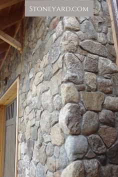 a stone building with the words how to build a rock house