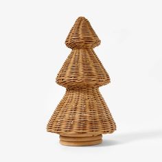 Large Rattan Basket Weave Christmas Tree - Threshold™ designed with Studio McGee Studio Mcgee Holiday, Wicker Christmas Tree, Rattan Christmas Tree, Studio Mcgee Christmas, Target Threshold, Led Tea Light Candles, Faux Christmas Trees, Target Christmas, Chenille Throw