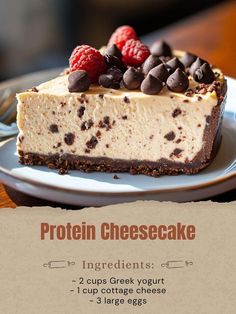 High Protein Low Fat Meals, Snacks On A Budget, Low Carb Low Sugar Desserts, High Protein Shake Recipes, Low Fat Meals, Cheesecake Cake Recipes, Recipes Protein, Protein Shakes Recipes, Viral Recipes