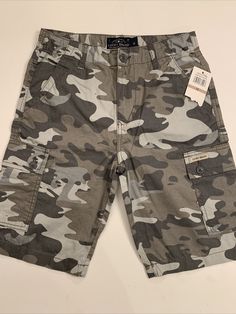 Lucky Brand BoyS CAMO Camouflage Shorts Size 12 NWT.. Condition is "New with tags". Shipped with Standard Shipping. Spring Camouflage Cotton Shorts, Camouflage Cotton Shorts, Summer Camouflage Cargo Shorts, Camouflage Cargo Shorts For Summer, Casual Camouflage Cotton Cargo Shorts, Military Style Cotton Shorts For Spring, Camouflage Shorts With Pockets For Spring, Spring Camouflage Shorts With Pockets, Casual Camouflage Cotton Shorts