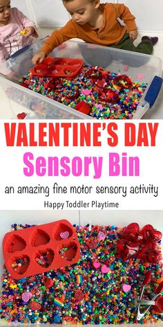 valentine's day activity for toddlers to play with the toys in their play time