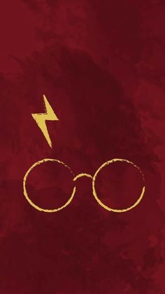 harry potter's glasses and lightning bolt