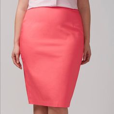 Never Worn And Never Left My Closet! Modern Pencil Skirt In A Light Weight Coral With Unlimited Potential! Hidden Back Zipper With Hook & Eye Closure. Vented Back. Super-Refined Double-Weave Stretch, Designed For Everyday Versatility. Length Is 28”. Pink Lined Skirt For Office, Pink Skirt For Office Wear, Pink Lined Skirt For Workwear, Pink Skirt With Pockets For Work, Pink Lined Skirt For Work, Office Pencil Skirt In Pink, Pink Pencil Skirt For Office, Pink Office Skirt, Pink Pencil Skirt For Workwear