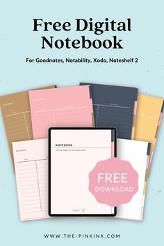 the free digital notebook for godmots, notabiily, xod, noteshelf 2