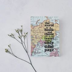 the world is a book and those are not only one page