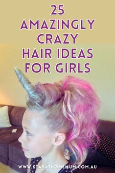 Crazy Hair Ideas, Whacky Hair Day, Granny Hair, Stay At Home Mum, Crafts Preschool, Wacky Hair Days, Going Out Hairstyles, Crazy Hair Day, Wacky Hair