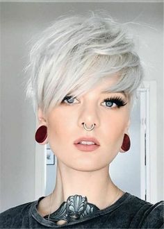 Short Natural Straight Pixie Silver Grey Wigs Costume Party Wigs Synthetic Hair 6455772317063  eBay Fashion Cosplay, Short White Hair, Wigs Cosplay, Short Grey Hair, Natural Wigs, Edgy Short Hair, Hair Haircuts, Short Pixie Haircuts, Short Pixie Cut