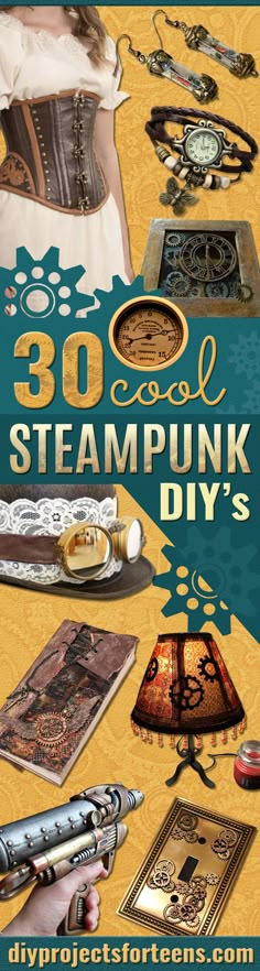 Cool Steampunk DIY Ideas - Easy Home Decor, Costume Ideas, Jewelry, Crafts, Furniture and Steampunk Fashion Tutorials - Clothes, Accessories and Best Step by Step Tutorials - Creative DIY Projects for Adults, Teens and Tweens Seasoning Shelf, Shelf Drawers, Steampunk Mode, Diy Projects For Adults, Moda Steampunk, Mode Steampunk, Soap Cake