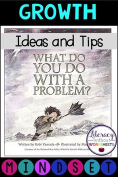 a book cover with the title growth ideas and tips what do you do with a problem?