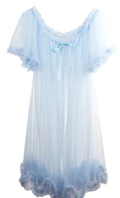 Sheer Nylon Dressing Gown - Dottie's Delights - Gigi's - Toronto – Gigi's House Of Frills Sheer Dressing Gown, Dita Von Teese Lingerie, Plus Size Tights, Lazy Saturday, Light Blue Shorts, Frou Frou, Pink Cotton Candy, Fredericks Of Hollywood, Dressing Gown