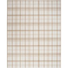 a beige and white plaid pattern on fabric