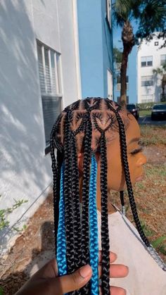 Blue Skunk Stripe, Cornrows Hairstyles For Black Women, Edges Styles, Heart Braids, Skunk Stripe, Braids Ideas, Roll Hairstyle, Stunning Hairstyles