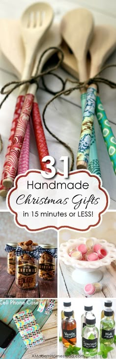 handmade christmas gifts in 15 minutes or less