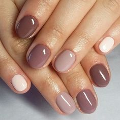 53 Pretty neutral nails that go well with any outfit - miss mv Shellac Manicure, Nagellack Trends, November Nails, Short Gel Nails, Nails Winter, Shellac Nails, Neutral Nails, Dipped Nails, Minimalist Nails