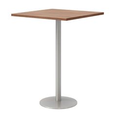 Square Bistro Height pedestal table. It has a 1.25" thick durable laminate top that's easy to clean. Matching 3mm PVC edge that won't crack or peel. The solid cast iron round base has leveling glides to prevent the table from wobbling on uneven floors. The steel has a 3" diameter and is made of 16 gauge steel. Table is 41" in Height. The top and base are all shipped in one box. Easy to assemble. AFeatures : 1.25" thick laminate topDurable and easy to clean surfaceThe top has an durable 3mm edge Square Pedestal Table, Iron Steel, Steel Table, Pedestal Table, Uneven Floor, Bistro Table, Kitchen Dining Furniture, Kitchen Furniture, Dining Furniture