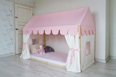 By adding curtains and roof canopy to your Montessori house bed, you can turn it into a cozy place for playing, reading or sleeping. It creates an amazing atmosphere for your child. This listing includes only curtains/roof canopy for Montessori bed frame. Fabric: duck cotton (70% cotton, 30% polyester), density = 220g/m2 All curtains have loops with velcro on the top to mount it. You can use it with any bed frame. Curtains can be in two styles: - plain curtain - curtain with window Every curtain Canopy For Bed, Montessori Bed Frame, House Bed Canopy, Bed Frame Fabric, Tent Kids Room, Montessori House Bed, Montessori House, Roof Canopy, House Beds For Kids