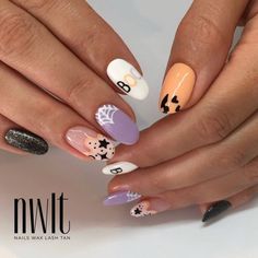 Holloween Nails, Art Design Ideas, October Nails, Seasonal Nails, Nails Only, Halloween Nail Designs, Get Nails, Halloween Nail