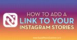 how to add a link to your instagram stories