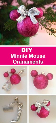 diy minnie mouse ornaments for christmas tree