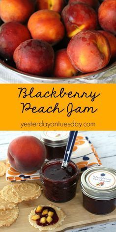 peach jam and fresh peaches are the perfect summer dessert