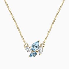 Alluring with its ethical beauty, this Ecksand aquamarine and diamond necklace is a timeless classic with a modern twist. The tranquil shades of blues and whites are mesmerizing when contrasted with the high-end recycled gold chain. Accent stones: Aquamarines, diamond, VS2+/F+, total 0.75 ctwChain width: 1 mm approx.Chain length: 16 / 18 in.Chain type: Diamond-cut trace chainClosure: Lobster clasp Luxury Aquamarine Necklace In Fine Jewelry Style, Elegant Aquamarine Faceted Necklace, Luxury Aquamarine Gemstone Necklace, Luxury Aquamarine Pendant Necklace, Light Blue Aquamarine Pendant Necklace, Aqua Marine, Diamond Pendant Necklace, Recycled Gold, Timeless Classic