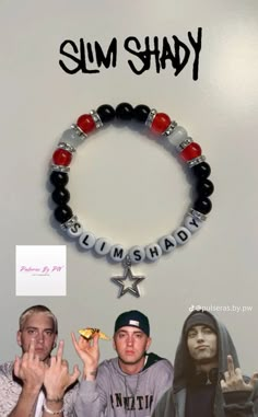 Song Bracelet Ideas, Eminem Bracelet Ideas, Lil Peep Bracelet Ideas, Eminem Bracelets, Eminem Bracelet, Bracelet Ideas For Men, Band Bracelet Ideas, Freetime Activities, Music Bracelet